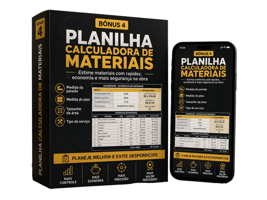 Planilha Calculadora de Materiais